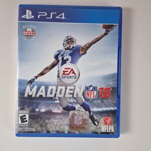 Madden NFL 16 Sony PlayStation 4 PS4 Video Game EA Sports CIB 2015 Blue